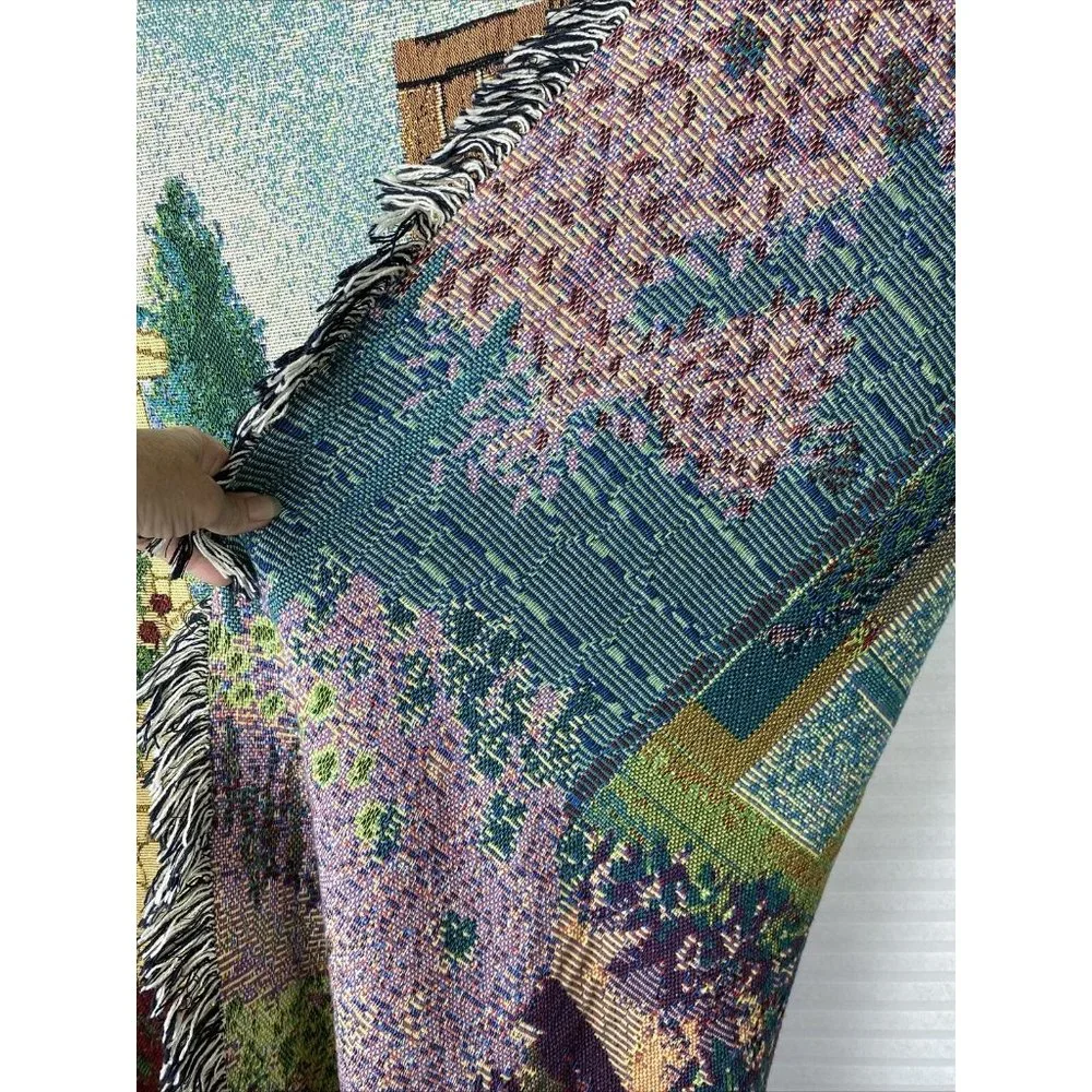 Loom Craft Brand Tapestry Wall Hanging Garden Gate Scene Psalm 100.4